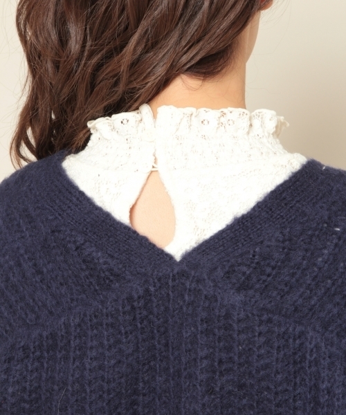 PAGEBOY(ページボーイ)の「モヘア混ロングカーディガン(カーディガン/ボレロ・レディース・ネイビー/ピンク/グレイッシュベージュ・FREE)」の19枚目の写真