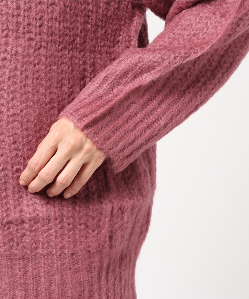 PAGEBOY(ページボーイ)の「モヘア混ロングカーディガン(カーディガン/ボレロ・レディース・ネイビー/ピンク/グレイッシュベージュ・FREE)」の7枚目の写真