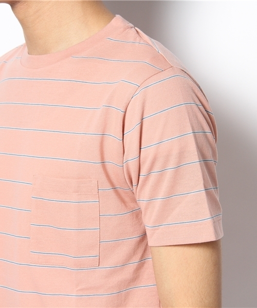 BEAUTY&YOUTH UNITED ARROWS（ビューティーアンドユースユナイテッドアローズ）の「BY ピンボーダー クルーネック S/SL◆（Tシャツ/カットソー・メンズ・ライトピンク/クリーム/コバルトブルー・SMALL/MEDIUM/LARGE/X-LARGE）」の7枚目の写真