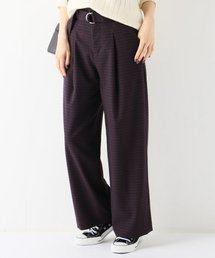 SLOBE IENA | ギンガムベルト付きワイドパンツ◆(その他パンツ)