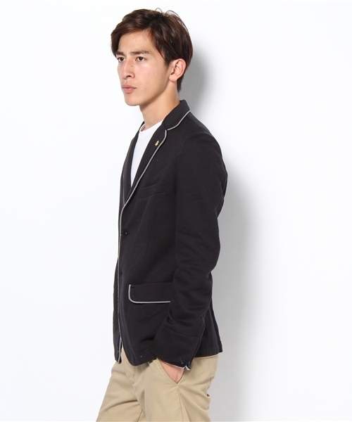 vowels ネイビー テーラードジャケット