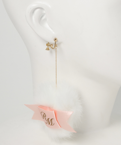 RoseMarie seoir（ローズマリーソワール）の「パフイヤリング（イヤリング・レディース・パープル/ピンク/ホワイト・FREE）」の5枚目の写真