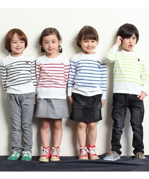 RUGGEDWORKS（ラゲッドワークス）の「ウエストリブデニムブラックミニスカート（デニムスカート・キッズ・ブラック/チャコールグレー・120cm/110cm/140cm/100cm/130cm/80ｃｍ/90cm）」の5枚目の写真