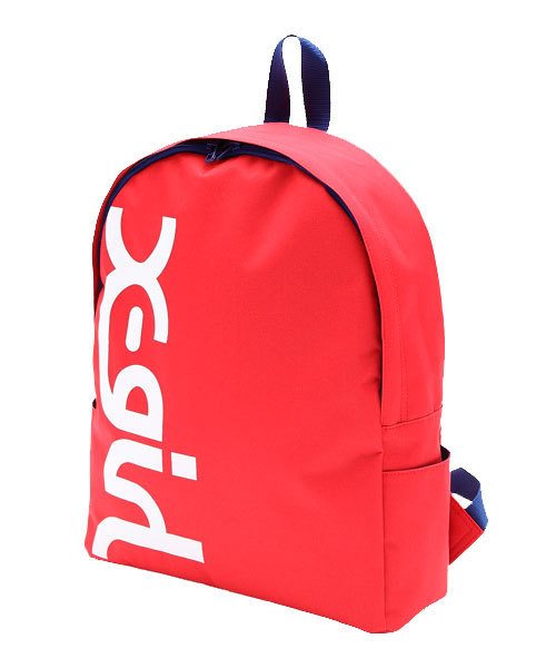 X-girl（エックスガール）の「LOGO BASIC BACKPACK（バックパック/リュック・レディース・ブラック/レッド/グリーン/ネイビー・ONE SIZE）」の4枚目の写真