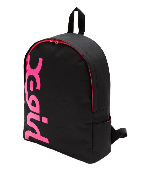 X-girl（エックスガール）の「LOGO BASIC BACKPACK（バックパック/リュック・レディース・ブラック/レッド/グリーン/ネイビー・ONE SIZE）」の2枚目の写真