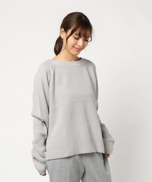 KOBE LETTUCE(コウベレタス)の「ネックが選べる3TYPE畦編みニットトップス(ニット/セーター・レディース・グレー系その他/ピンク系その他2/ブラック系その他/グレー系その他3/ホワイト系その他/グレー系その他2/ホワイト系その他2/ピンク系その他/ピンク系その他3/ブラック系その他2/ホワイト系その他3/ブラック系その他3・FREE)」の8枚目の写真