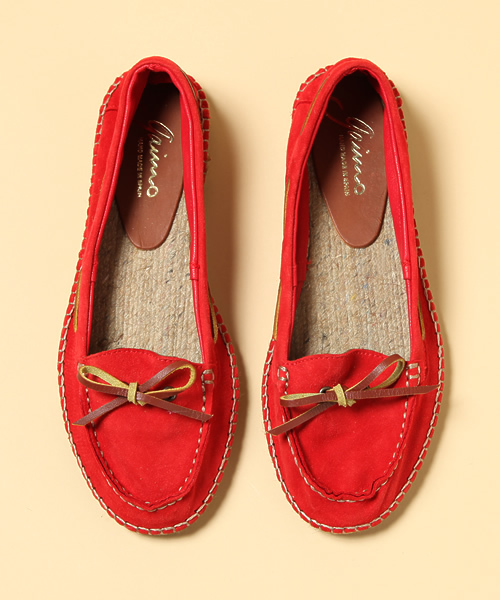 green label relaxing（グリーンレーベルリラクシング）の「GAIMO レザーモカシンシューズ（モカシン/デッキシューズ・レディース・ベージュ/ネイビー/レッド・37/38/39）」の3枚目の写真