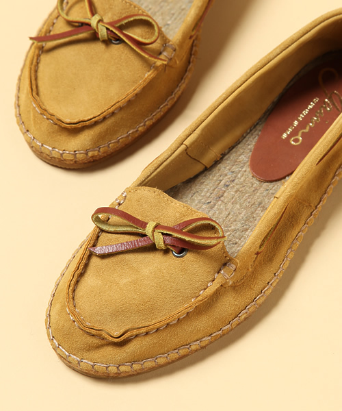 green label relaxing（グリーンレーベルリラクシング）の「GAIMO レザーモカシンシューズ（モカシン/デッキシューズ・レディース・ベージュ/ネイビー/レッド・37/38/39）」の8枚目の写真