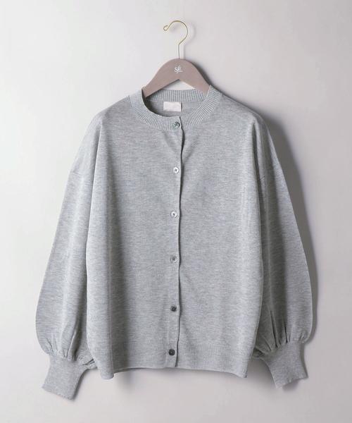 UNITED ARROWS（ユナイテッドアローズ）の「SFL スパーク カーディガン†（カーディガン/ボレロ・レディース・ライトグレー/ダークグレー/イエロー・FREE）」の8枚目の写真