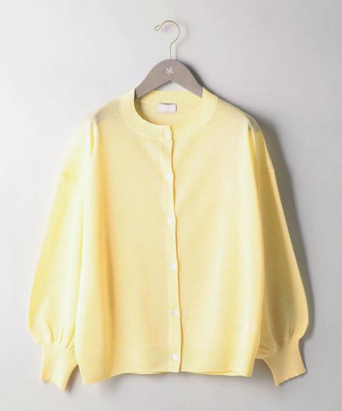 UNITED ARROWS（ユナイテッドアローズ）の「SFL スパーク カーディガン†（カーディガン/ボレロ・レディース・ライトグレー/ダークグレー/イエロー・FREE）」の6枚目の写真