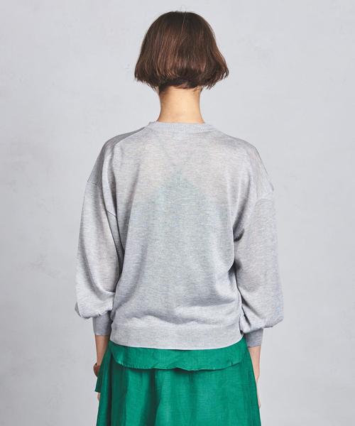 UNITED ARROWS（ユナイテッドアローズ）の「SFL スパーク カーディガン†（カーディガン/ボレロ・レディース・ライトグレー/ダークグレー/イエロー・FREE）」の5枚目の写真