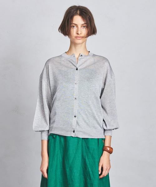 UNITED ARROWS（ユナイテッドアローズ）の「SFL スパーク カーディガン†（カーディガン/ボレロ・レディース・ライトグレー/ダークグレー/イエロー・FREE）」の12枚目の写真