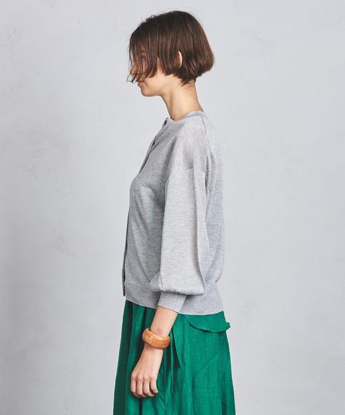 UNITED ARROWS（ユナイテッドアローズ）の「SFL スパーク カーディガン†（カーディガン/ボレロ・レディース・ライトグレー/ダークグレー/イエロー・FREE）」の11枚目の写真