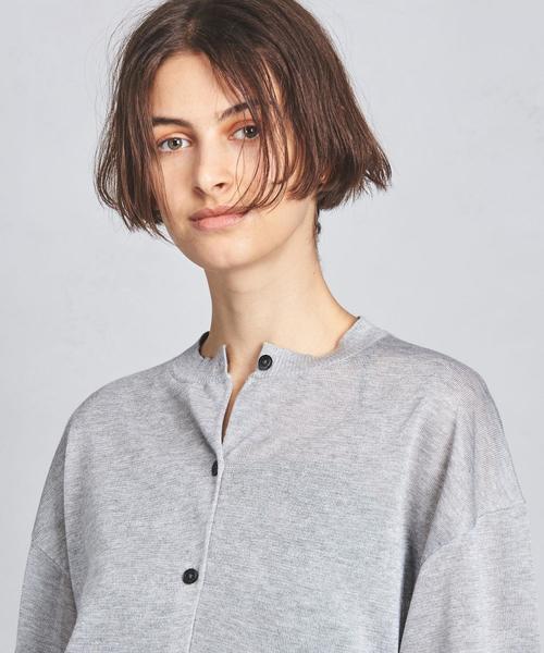 UNITED ARROWS（ユナイテッドアローズ）の「SFL スパーク カーディガン†（カーディガン/ボレロ・レディース・ライトグレー/ダークグレー/イエロー・FREE）」の9枚目の写真