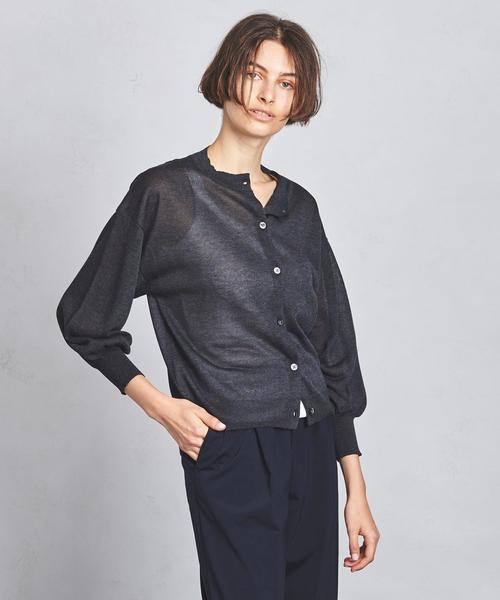 UNITED ARROWS（ユナイテッドアローズ）の「SFL スパーク カーディガン†（カーディガン/ボレロ・レディース・ライトグレー/ダークグレー/イエロー・FREE）」の15枚目の写真