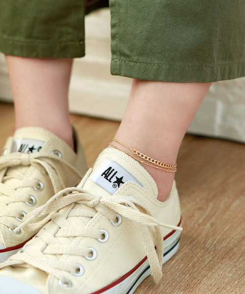 colleca la（コレカラ）の「[選べる3type]2連チェーンアンクレット（アンクレット・レディース・A/B/C・FREE）」の8枚目の写真