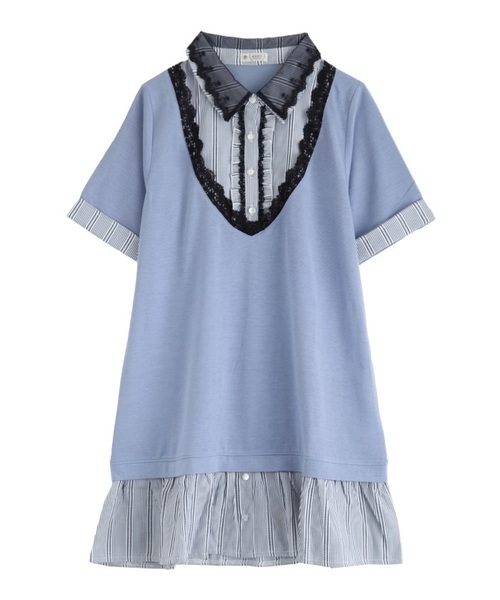 axes femme（アクシーズファム）の「シャツレイヤード風チュニ