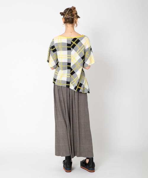 レア！美品！ツモリチサト★おはなガールT シフォン カットソー TSUMORI CHISATO（ツモリチサト）の「S ｶｯﾄﾁｪｯｸｼﾞｬｶﾞｰﾄﾞ（T