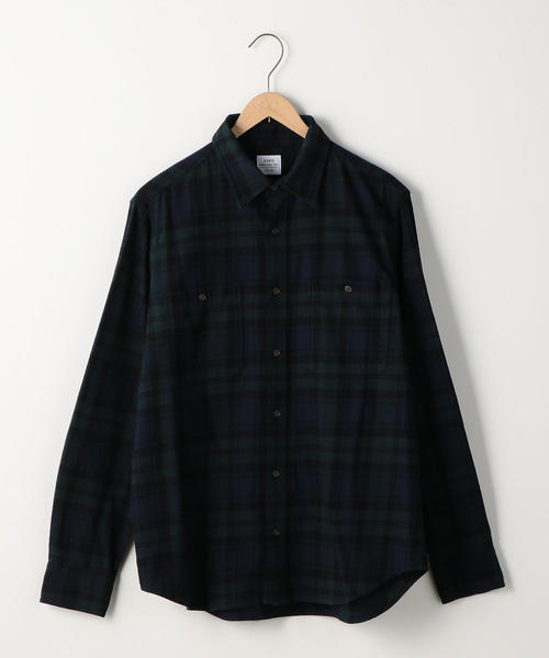 coen(コーエン)の「ブルックリンチェックワークネルシャツ(シャツ/ブラウス・メンズ・ネイビー/レッド/ダークグレー・SMALL/MEDIUM/LARGE/X-LARGE)」の4枚目の写真