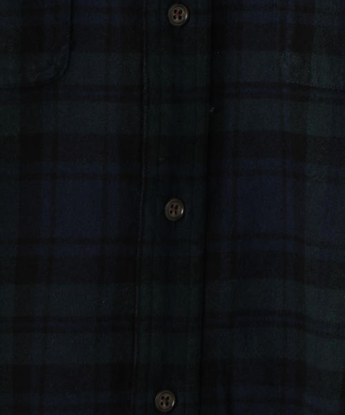 coen(コーエン)の「ブルックリンチェックワークネルシャツ(シャツ/ブラウス・メンズ・ネイビー/レッド/ダークグレー・SMALL/MEDIUM/LARGE/X-LARGE)」の8枚目の写真
