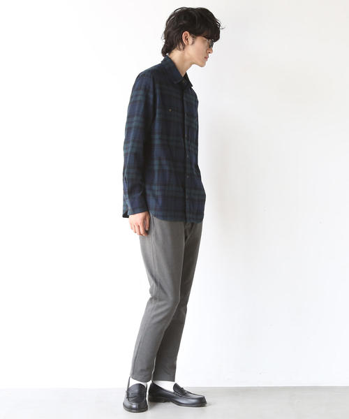 coen(コーエン)の「ブルックリンチェックワークネルシャツ(シャツ/ブラウス・メンズ・ネイビー/レッド/ダークグレー・SMALL/MEDIUM/LARGE/X-LARGE)」の16枚目の写真