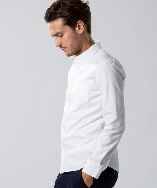 wjk(ダヴルジェイケイ)の「【入荷禁止】broad regular shirt(シャツ/ブラウス・メンズ・ブルー/ホワイト/ネイビー・MEDIUM/SMALL/LARGE/X-LARGE)」の5枚目の写真