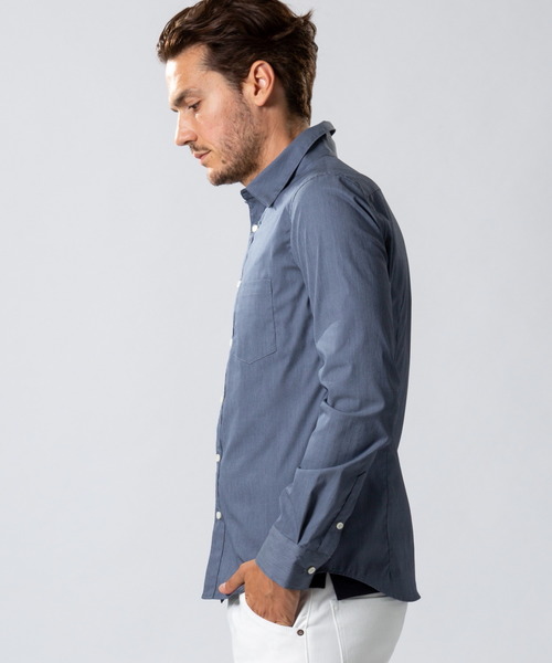 wjk(ダヴルジェイケイ)の「【入荷禁止】broad regular shirt(シャツ/ブラウス・メンズ・ブルー/ホワイト/ネイビー・MEDIUM/SMALL/LARGE/X-LARGE)」の8枚目の写真
