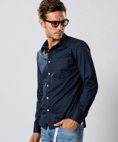 wjk(ダヴルジェイケイ)の「【入荷禁止】broad regular shirt(シャツ/ブラウス・メンズ・ブルー/ホワイト/ネイビー・MEDIUM/SMALL/LARGE/X-LARGE)」の10枚目の写真