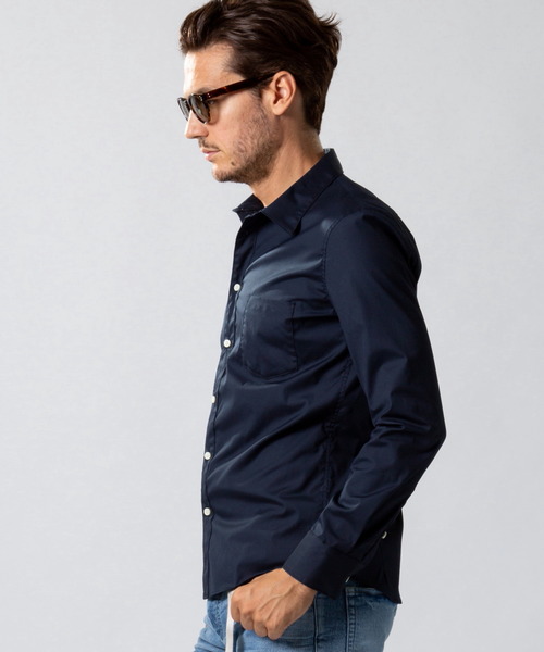 wjk(ダヴルジェイケイ)の「【入荷禁止】broad regular shirt(シャツ/ブラウス・メンズ・ブルー/ホワイト/ネイビー・MEDIUM/SMALL/LARGE/X-LARGE)」の11枚目の写真