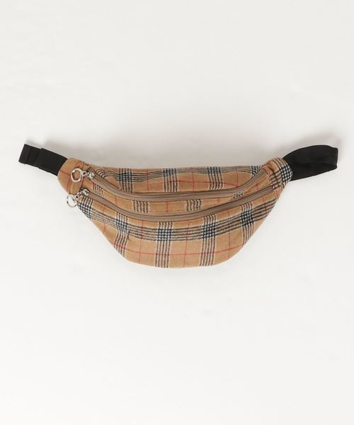 WEGO(ウィゴー)の「WEGO/ダブルZIPリングウエストバッグ(ボディバッグ/ウエストポーチ・レディース・ブラック/シルバー/その他1・FREE)」の12枚目の写真