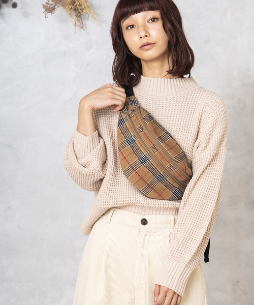 WEGO(ウィゴー)の「WEGO/ダブルZIPリングウエストバッグ(ボディバッグ/ウエストポーチ・レディース・ブラック/シルバー/その他1・FREE)」の17枚目の写真