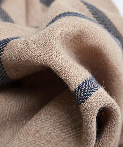 MinoriTY（マイノリティ）の「ビッグシルエットストライプノーカラーガウン ロングカーディガン（その他アウター・メンズ・モカ/ベージュ/ブラック・M/L）」の16枚目の写真