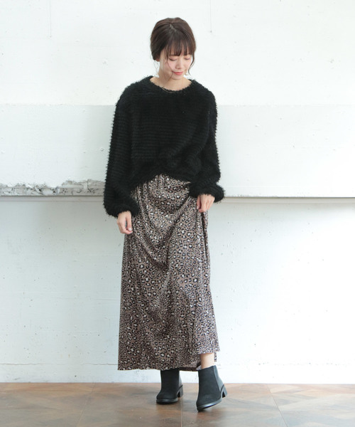 SESTO（セスト）の「異素材コンビネーションのサイドジップローヒールショートブーツ（ブーツ・レディース・ブラック/ダークブラウン/ワイン・LL/S/M/L）」の15枚目の写真