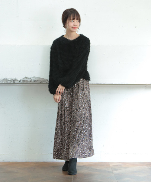 SESTO（セスト）の「異素材コンビネーションのサイドジップローヒールショートブーツ（ブーツ・レディース・ブラック/ダークブラウン/ワイン・LL/S/M/L）」の14枚目の写真