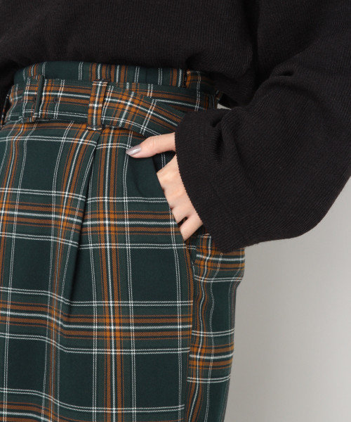 LOWRYS FARM（ローリーズファーム）の「タータンチェックタイトスカート　816531（スカート・レディース・ブラック/ベージュ/グリーン/パープル・MEDIUM/LARGE）」の8枚目の写真