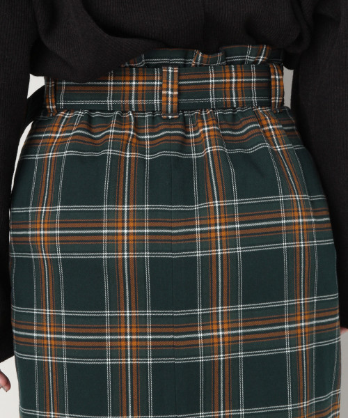 LOWRYS FARM（ローリーズファーム）の「タータンチェックタイトスカート　816531（スカート・レディース・ブラック/ベージュ/グリーン/パープル・MEDIUM/LARGE）」の11枚目の写真