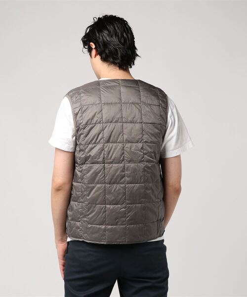 TAION（タイオン）の「TAION V NECK BUTTON DOWN VEST (TAION-001)（ダウンベスト・メンズ・ブラック/ネイビー/グレー・SMALL/MEDIUM/LARGE/X-LARGE/XX-LARGE）」の18枚目の写真