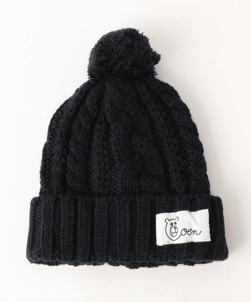 coen（コーエン）の「【coen キッズ / ジュニア】ケーブルポンポンワッチ（ニットキャップ/ビーニー・キッズ・ベージュ/ケリー/ネイビー/パープル/グレー・FREE）」の12枚目の写真