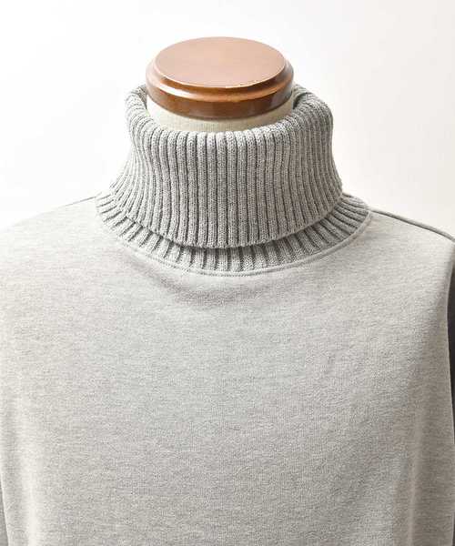 MinoriTY（マイノリティ）の「ビッグリブタートルトレーナー（Tシャツ/カットソー・メンズ・ネイビー/オフホワイト/杢グレー・M/L）」の15枚目の写真