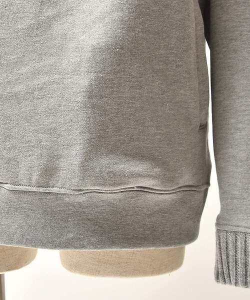 MinoriTY（マイノリティ）の「ビッグリブタートルトレーナー（Tシャツ/カットソー・メンズ・ネイビー/オフホワイト/杢グレー・M/L）」の13枚目の写真