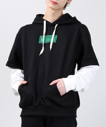 DING | DING/フェイクレイヤードプリントパーカー(パーカー)