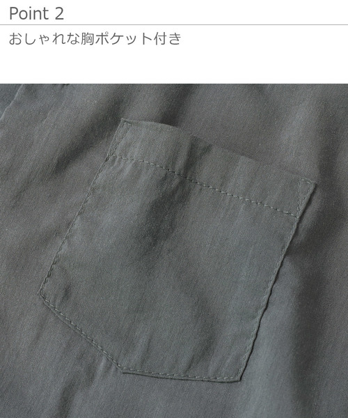 devirock（デビロック）の「オープンカラーシャツ（シャツ/ブラウス・キッズ・チャコール/テラコッタ/ネイビー・110cm/100cm/140cm/120cm/130cm/160cm/150cm）」の10枚目の写真