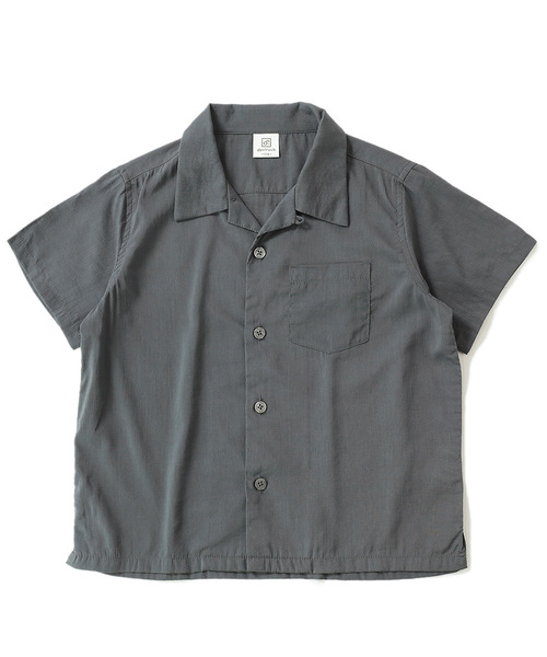devirock（デビロック）の「オープンカラーシャツ（シャツ/ブラウス・キッズ・チャコール/テラコッタ/ネイビー・110cm/100cm/140cm/120cm/130cm/160cm/150cm）」の13枚目の写真