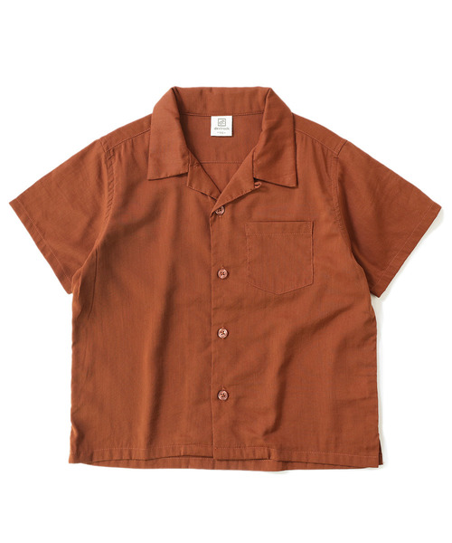 devirock（デビロック）の「オープンカラーシャツ（シャツ/ブラウス・キッズ・チャコール/テラコッタ/ネイビー・110cm/100cm/140cm/120cm/130cm/160cm/150cm）」の14枚目の写真