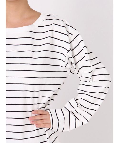 MURUA（ムルーア）の「ベーシックルーズロンT（Tシャツ/カットソー・レディース・ホワイト/ブラック/その他1・FREE）」の15枚目の写真