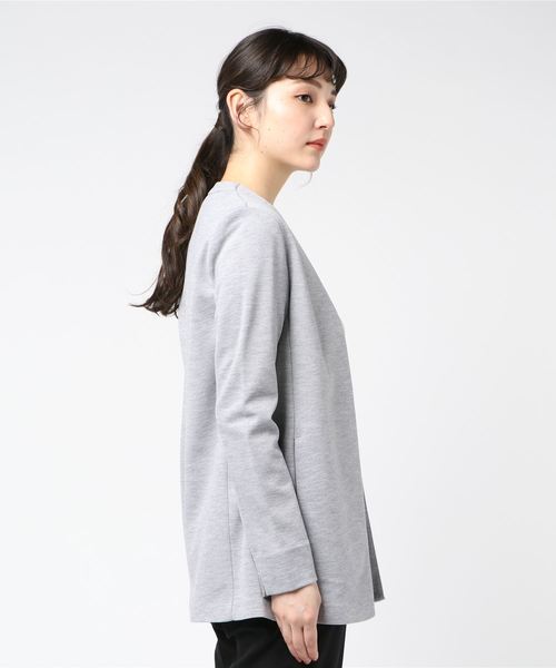 A/C DESIGN BY ALPHA CUBIC（エーシーデザインバイアルファキュービック）の「きちんとカーディガン（カーディガン/ボレロ・レディース・ネイビー/ブラック/ライトグレー・M size/L size）」の4枚目の写真