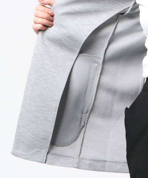 A/C DESIGN BY ALPHA CUBIC（エーシーデザインバイアルファキュービック）の「きちんとカーディガン（カーディガン/ボレロ・レディース・ネイビー/ブラック/ライトグレー・M size/L size）」の6枚目の写真