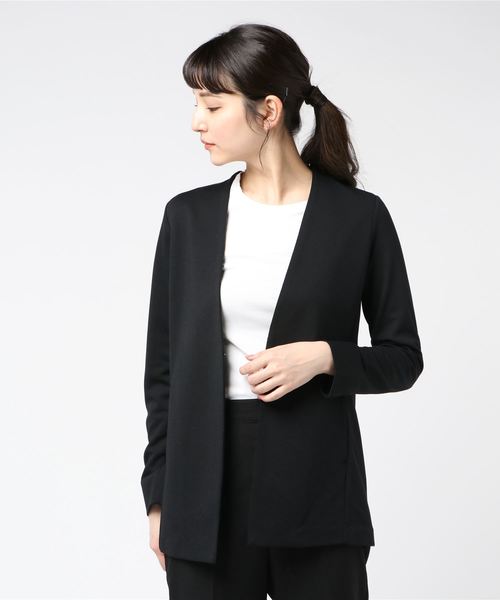 A/C DESIGN BY ALPHA CUBIC（エーシーデザインバイアルファキュービック）の「きちんとカーディガン（カーディガン/ボレロ・レディース・ネイビー/ブラック/ライトグレー・M size/L size）」の17枚目の写真