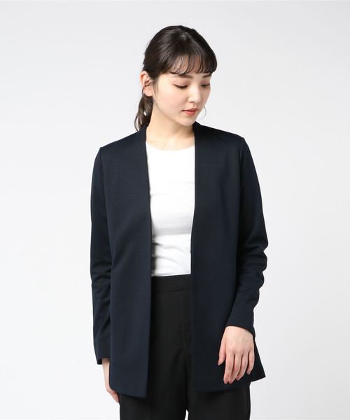 A/C DESIGN BY ALPHA CUBIC（エーシーデザインバイアルファキュービック）の「きちんとカーディガン（カーディガン/ボレロ・レディース・ネイビー/ブラック/ライトグレー・M size/L size）」の15枚目の写真