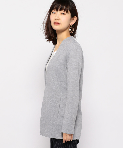 A/C DESIGN BY ALPHA CUBIC（エーシーデザインバイアルファキュービック）の「きちんとカーディガン（カーディガン/ボレロ・レディース・ネイビー/ブラック/ライトグレー・M size/L size）」の14枚目の写真